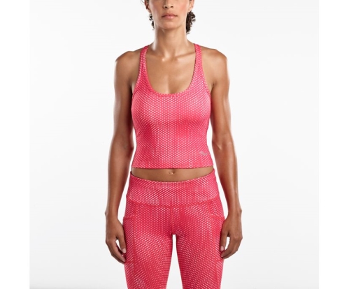 Tenis Saucony Impulse Crop Top Mujer Bottoms Ropa Hibiscus Print México MX-159-MC